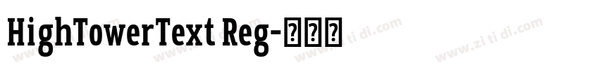 HighTowerText Reg字体转换